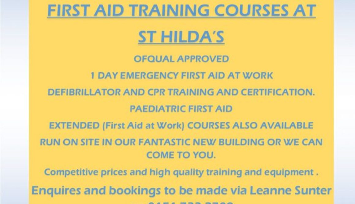 First aid training