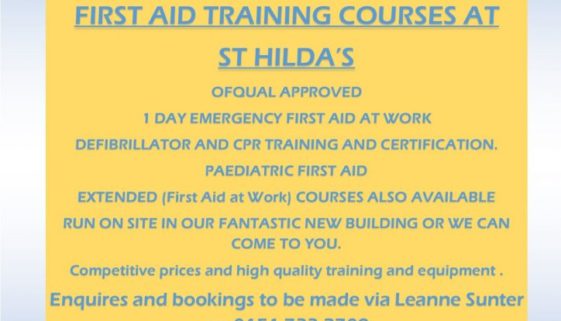 First aid training