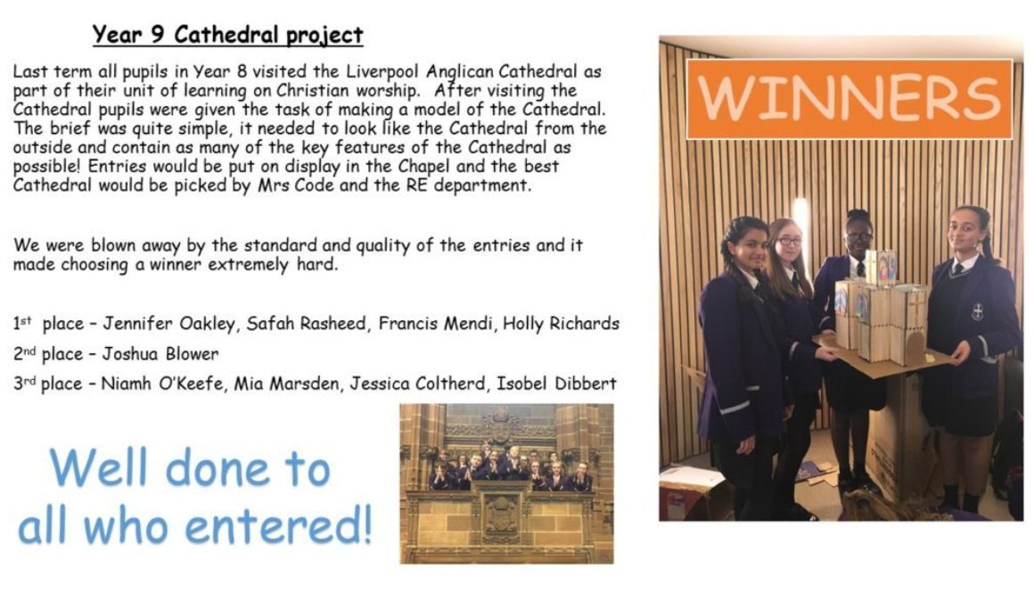 Year 9 Cathedral Project