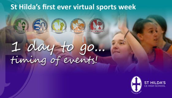 St Hildas virtual sports day 1 day WEB graphic