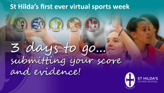 St Hildas virtual sports day 3 days WEB graphic