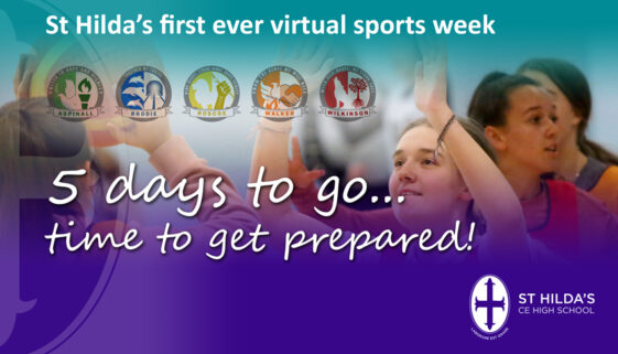 St Hildas virtual sports day 5 days WEB graphic