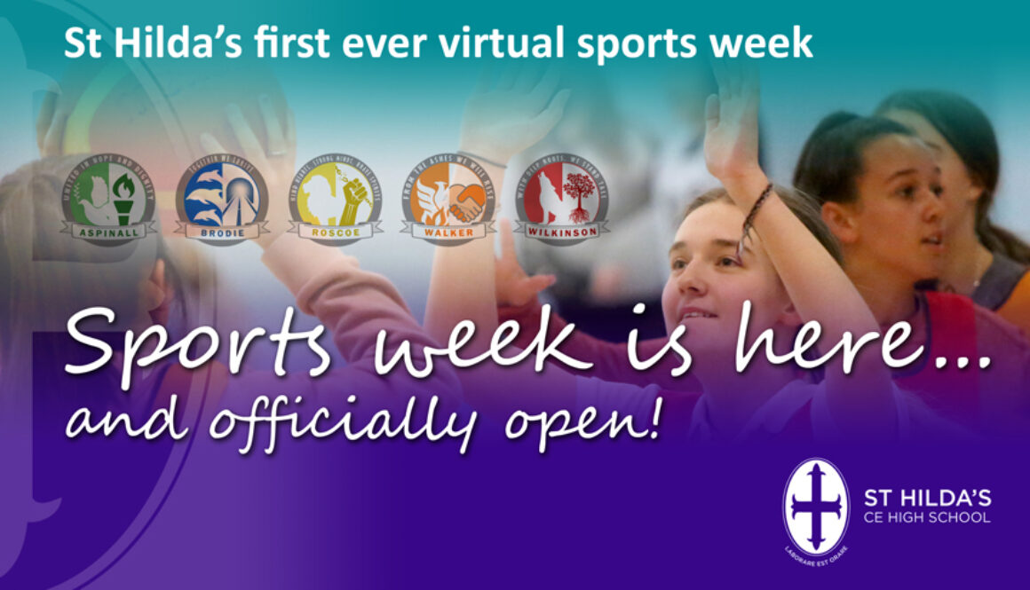 St Hildas virtual sports day offically open graphics