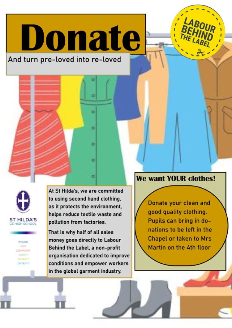 Donate clothing and turn pre-loved into re-loved